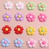 Flores de Resina Brillantes Color Dopamina DIY Pegamento de Crema Accesorios para el Cabello Pasador Pasador Parche Funda para Teléfono Móvil Accesorios para Refrigerador