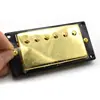 LP com tampa de cobre de 6 furos bloco duplo gangue duplo captador humbucker para guitarra elétrica Captador com moldura