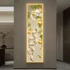 Pintura decorativa de tira delgada para el recibidor, pegatina simple para pasillo y pasillo, versión vertical para columnas estrechas, arte de pared autoadhesivo, una opción de regalo perfecta