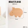 Manijas para armario de habitación infantil, tiradores para cajones de gabinete de madera maciza, pomos creativos para puertas de gabinete de color madera natural de estrella y luna, manijas divertidas