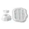ZongBo Silicone Casa de Natal Pote de Armazenamento Copo para Vela Boneco de Neve de Natal Árvore de Natal Combinação de Velas Ornamento Molde de Silicone