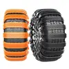 Correntes antiderrapantes para pneus de carro, emergência de inverno, espessadas, tipo universal, adequadas para sedans e veículos off-road, tiras antiderrapantes, correntes antiderrapantes