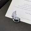 Design Minimalista Francês com Presilhas de Orelha Folha de Diamante Cintilante, Exclusivas de Nicho de Alta Qualidade, Doces, Cool, Versáteis, Moda, Presilhas de Orelha