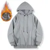 Nuevo cárdigan casual de forro polar de 500 g, doble costura, estilo retro americano, hecho de algodón chino, peso pesado, corte holgado, sudadera talla europea