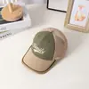 Boné de rede fino estilo retrô com combinação de cores para crianças, chapéu de sol de verão para bebês, boné de beisebol com proteção solar para meninos e meninas