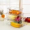 Caja de Comida para Restaurante Exhibidor de Comida Caja de Conservación de Alta Transparencia Caja de Almacenamiento para Refrigerador Caja de Almacenamiento de Plástico Acrílico con Tapa