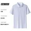 Camisa Polo Masculina de Negócios com Resfriamento Ice-Cooling Secagem Rápida Proteção Solar Uniforme de Equipe Personalizado Manga Curta Gola Lapela Sem Costura Adesiva Camisa Promocional