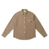Camisa larga de estilo coreano para hombre, holgada, una moderna sobrecamisa de mezclilla lavada para otoño de 2026