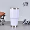 Europeu e Americano Hot Selling 30oz Car Cup Household 304 Aço Inoxidável Vacuum Thermos Cup Household Portable Handle Cup