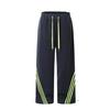 Pantalones deportivos a rayas versátiles y adelgazantes de estilo americano JR, pantalones casuales para mujer, pantalones anchos finos y sueltos con cordón ajustable en el tobillo para otoño