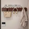 Gancho de Parede de Madeira em Formato de Tecla de Piano para Pendurar Roupas, Instalação sem Furos para Quarto, Hall de Entrada e Corredor