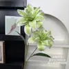Pintura al óleo de alta gama lirios flores artificiales, flores de boda, flores artificiales, arreglos florales de boda, arreglos florales de suelo, arreglos florales, flores de seda hechas a mano