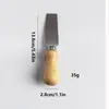 Acero Inoxidable Mango de Madera de Caucho Cuchillo para Queso Estilo Occidental Cuchillo para Queso y Pan Cuchillo de Mesa Herramienta Cuchillo para Queso Venta Directa de Fábrica