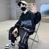 Ropa para Niños Conjunto de Sudadera de Otoño para Niños 2026 Nuevo Estilo para Niños Mayores Primavera y Otoño Moda Urbana Deportiva Súper Genial para Niños