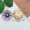 Fabricante de Acessórios de Joias em Estilo Floral, Atacado de Joias DIY Feitas à Mão de Liga, Acessórios de Joias DIY com Gotejamento de Óleo Transfronteiriço