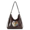 Bolso Étnico Nuevo para Mujer Transfronterizo, Mochila de Alta Gama de Gran Capacidad, Viaje Casual, Bolso de Hombro Versátil y Elegante