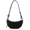 Bolso Frosted de Nicho Retro Casual Otoño e Invierno para Mujer Nuevo 2025 Versátil Bolso Cruzado de Hombro Único Bolso de Axila Bolso Croissant