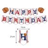 Cross Border Sports Baseball Sports Birthday Party Set Bandeira Bandeira Cake Bandeira Balão Set
