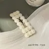 Presilha de cabelo requintada com strass para mulheres, presilha lateral para franja, presilha bico de pato, grampo de cabelo liso, acessório de cabelo