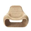 Sofá de Mimbre para Exteriores al por Mayor, Silla con Respaldo para Uso Doméstico, Sala de Estar, Casa de Huéspedes, Balcón, Silla Individual de Mimbre, Sofá, Juego de Mesa de Café