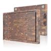 Tabla de cortar de madera de acacia, tabla de cortar de madera maciza para el hogar, tabla de cortar alimentos complementarios para frutas, tabla de cortar vertical geométrica, tabla de cortar de madera