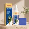 Jakehoe Spray Limpiador de Flores Artificiales Spray Limpiador para Eliminar el Polvo de la Superficie de Hojas de Plantas Verde Brillante