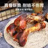 Osso Dental para Cães Sabor Carne Osso de Perna de Boi Osso Dental de Vaca Limpeza de Dentes e Treinamento Resistente à Mordida Petiscos para Animais de Estimação Atacado