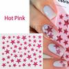 Transfronteiriço fonte nail art adesivo ins popular laser 3d estrela do prego adesivo glitter efeito unha