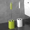 Escova de Banheiro Atacado para Limpeza de Banheiro Doméstico, Sem Cantos Mortos, com Base, Conjunto de Escovas de Banheiro com Cabo Longo para Limpeza