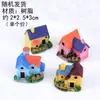Accesorios para Macetas de Suculentas Casa Pequeña Estilo Chino Villa Cabaña de Paja Musgo Paisaje Micro Decoraciones de Adorno para Botella