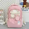 Mochila de duas peças para homens e mulheres, urbana simples leve grande capacidade estudante escolar mochila atacado moderna