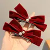 Nuevo Pasador Estilo Coreano Lazo Pinza Pequeña Femenino Gama Alta Lindo Pasador de Princesa Pasador para Flequillo Lateral Accesorios para el Cabello