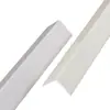 Rodapié de Esquina en Forma de L Color Crema, Tira Protectora de Bordes de Acero Inoxidable, Línea de Esquina Autoadhesiva para Azulejos, Instalación en Esquina de Pared Sin Taladrar
