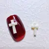 Nuevos Accesorios de Uñas Cruzadas Dulces y Frescos a Cuadros Decoraciones de Uñas de Calavera de Color Sólido Versátiles Adornos de Resina para DIY