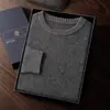 Nova coleção outono e inverno: Suéter de cashmere de malha grossa, com gola redonda e calibre 7, para homens, adequado para uso business casual ou casual, um suéter de tricô que pode ser usado como camada base