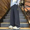 Pantalones Impermeables Color Dopamina para Exteriores Cuatro Estaciones Pantalones de Montañismo Marca de Moda para Hombre Decoración con Cremallera Pierna Recta Casual Hombre