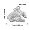 Pingente de Coelho em Aço Inoxidável 304 Charme de Animal Fofo Pulseira DIY Artesanal Acessórios de Joias Atacado Transfronteiriço