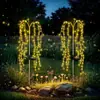 Luzes de Fogo de Artifício Solares Transfronteiriças Fio de Cobre LED Luzes de Corda de Fogos de Artifício Luzes Decorativas para Pátio e Gramado Luzes de Atmosfera de Natal