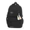 Mochila nueva de gran capacidad para niñas, simple y versátil para uso en el campus, fresca y dulce, ligera, moderna y casual.