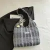 Bolsa Tote de Moda para o Dia a Dia 2026, Bolsa de Ombro de Nylon Fresca com Bolinhas, Bolsa de Ombro de Nicho para o Dia a Dia