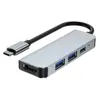 Estação de Docking Type-C 4K Multifuncional Celular Tablet Switch Console de Jogo Acessórios Digitais USB HDMI