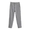 Ropa de Mujer 2026 Primavera Nuevo Estilo Europeo y Americano Moda Simple Versátil Adelgazante Cuadros Casual a Cuadros Pantalones Largos para Mujer
