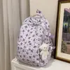 Mochila Escolar Estilo Japonés Chica Ins Estilo Preppy Mochila Pequeña Fresca con Lazo Gran Capacidad Linda Ligera
