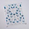 Pegatinas para Uñas Mariposa Azul Hielo Textura Gel Tensor M-661 Pegatinas para Uñas Estrella Fugaz Mariposa Estilo Sal Fresca