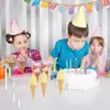 Soporte de Cono Acrílico de Tres Niveles, Estante de Almacenamiento para Pasteles Festivos, Exhibidor Combinado Estilo Escalera para Almacenamiento de Postres