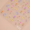 Redanco5D Repujado Popular Dibujos Animados Pegatina para Uñas Flor de Lirio Linda Pegatina Estéreo para Uñas Dr1417