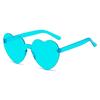 TY11 gafas de sol transparentes de gelatina con forma de corazón de melocotón para hombres y mujeres, gafas de sol con forma de corazón unidas entre Europa y Estados Unidos.