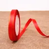 Cintas de seda roja grandes cintas de seda roja ferretería de té cinta para atar en casa cinta de satén rollo grande para coche nuevo embalaje de festival cinta de colores