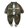 Conjunto de Ropa de Otoño para Niños 2025 Nuevo Estilo Bebé Tie-Dye Deportivo Conjunto de Tres Piezas Ropa de Primavera y Otoño para Bebé