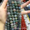 Cuentas sueltas de ágata natural indio esmerilado productos semiacabados pulsera accesorios diy pulsera cuentas de ágata al por mayor cuentas redondas